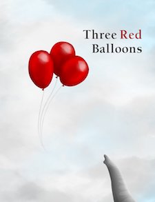 Drie rode ballonnen Susan Spekschoor